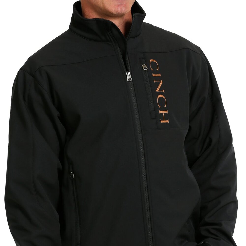 Men's Cinch Black Bonded Jacket - Picture 4 of 6